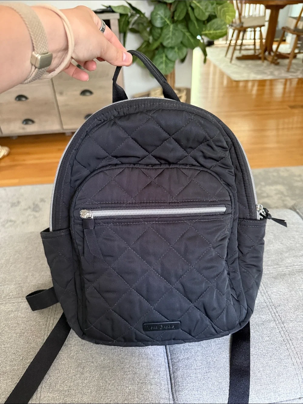 Black Quilted Mini Backpack - Vera Bradley